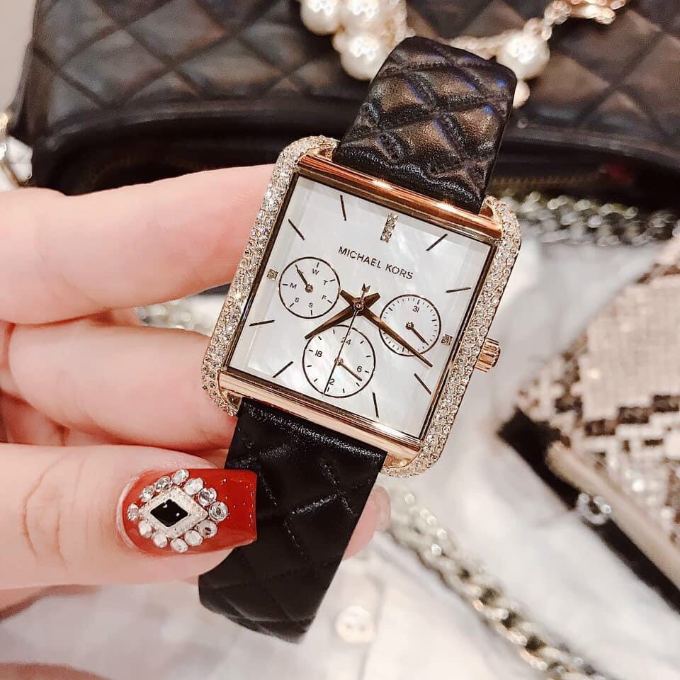 [HCM]Đồng hồ nữ mặt vuông Michael Kors MK2770 đồng hồ nữ cao cấp