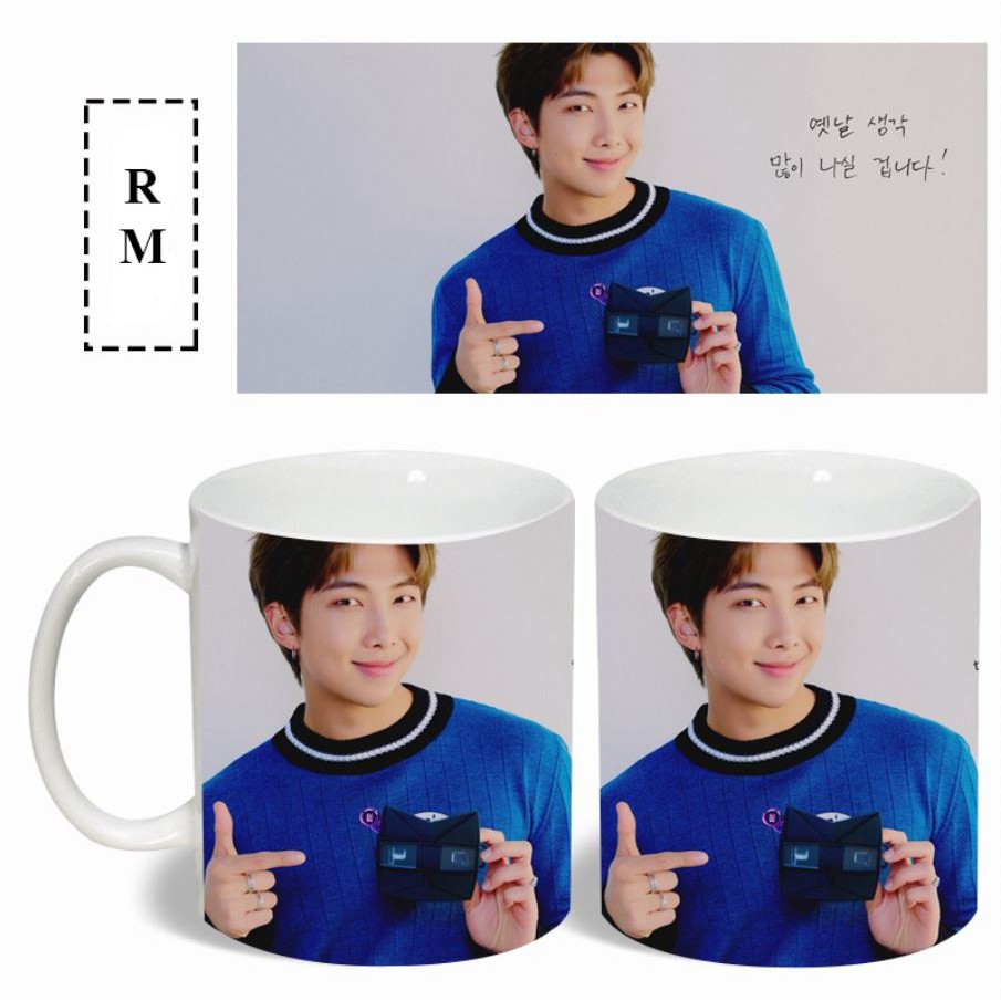 Ly cốc sứ IN HÌNH Bangtan Boys ver Official Film Viewer dễ thương tiện lợi