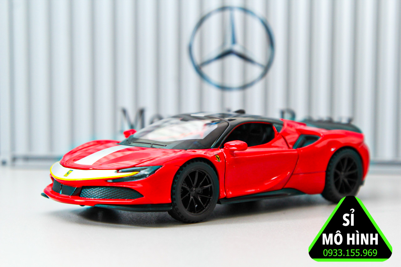 Mô hình siêu xe ferrari sf 90 1:32