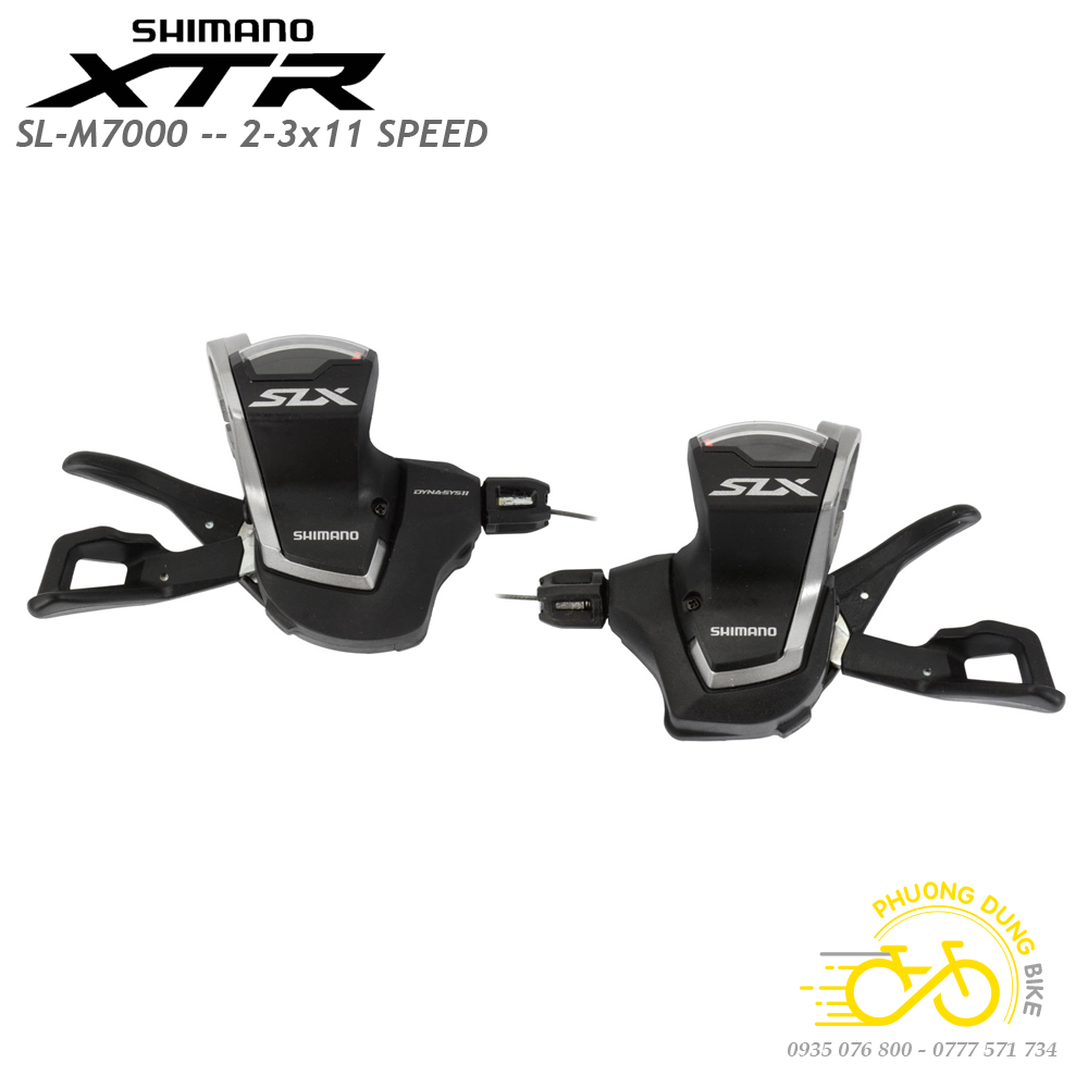 Tay đề bấm xả xe đạp shimano xtr sl-m7000 2/3x11 speed - hàng chính hãng