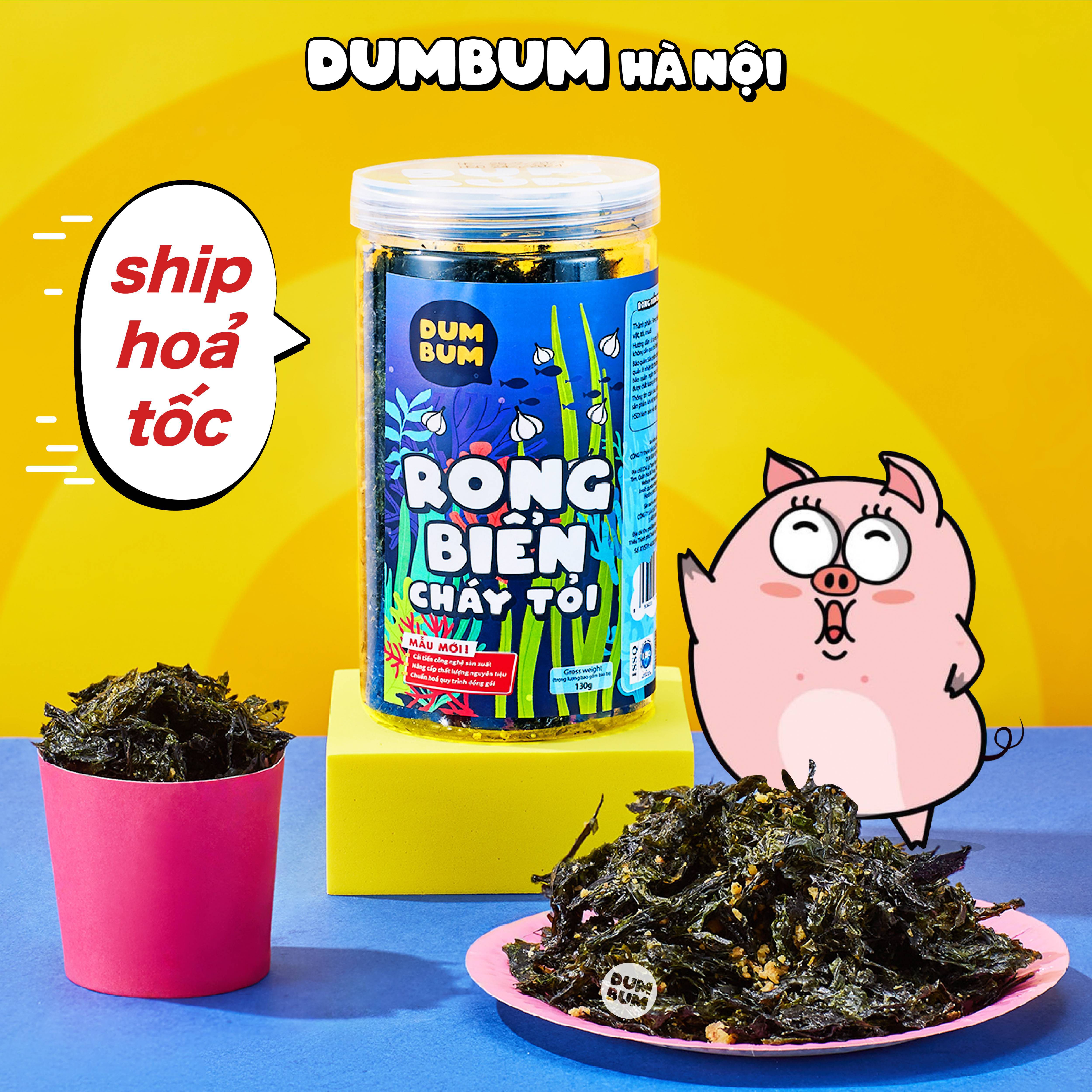 Rong biển cháy tỏi 130g DumBum Hà Nội vừa ngon vừa giòn vừa rẻ
