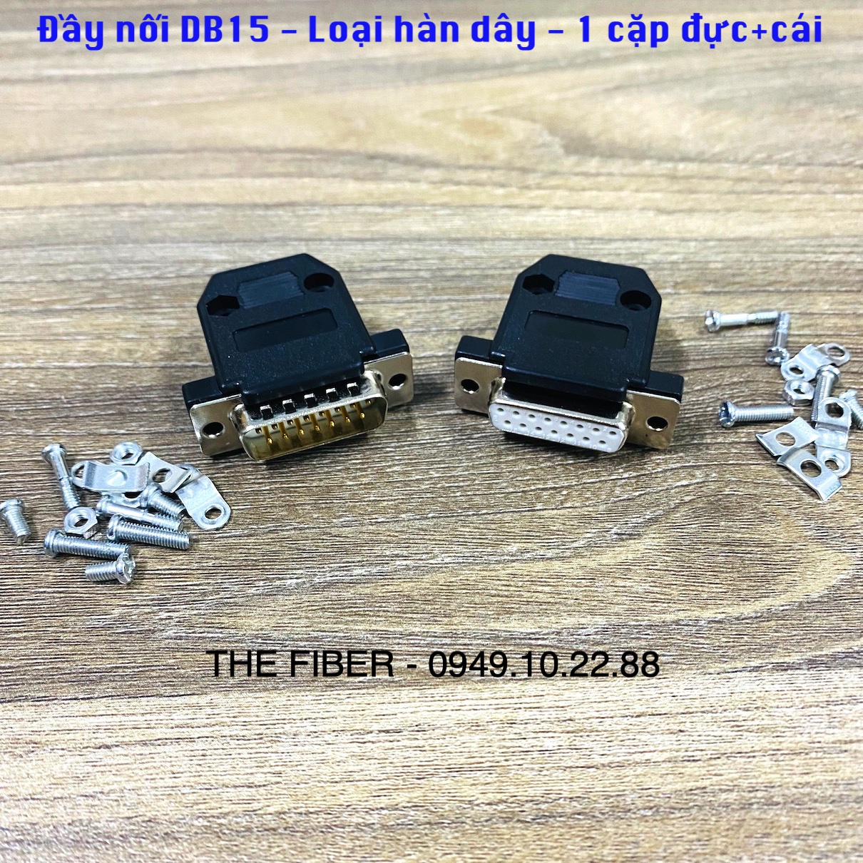 Đầu nối db15 - loại hàn dây - đực/cái