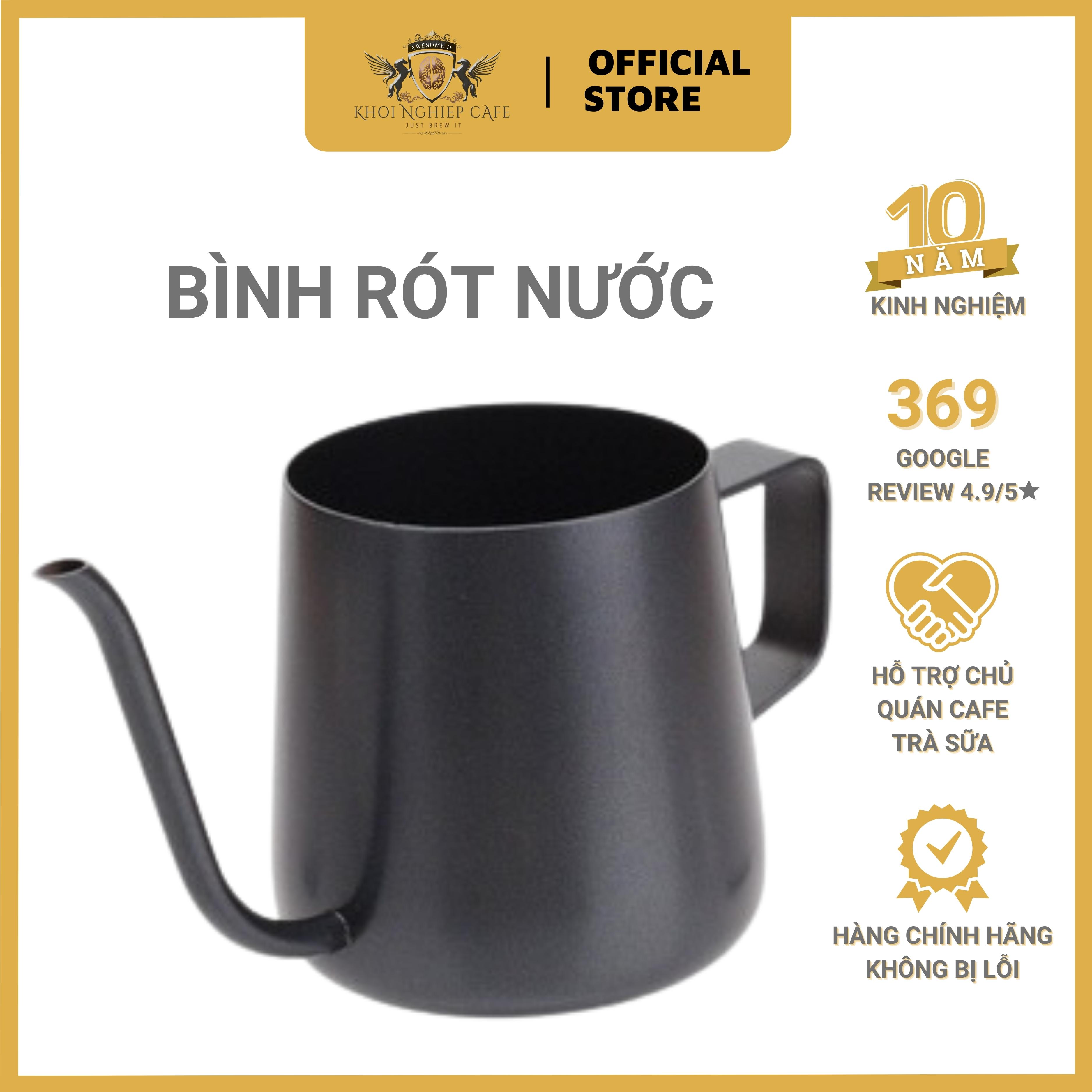 Mini kettle - Bình rót nước sôi pha trà và cafe pour over | Dung tích 350ml | Chất liệu inox chất lượng cao