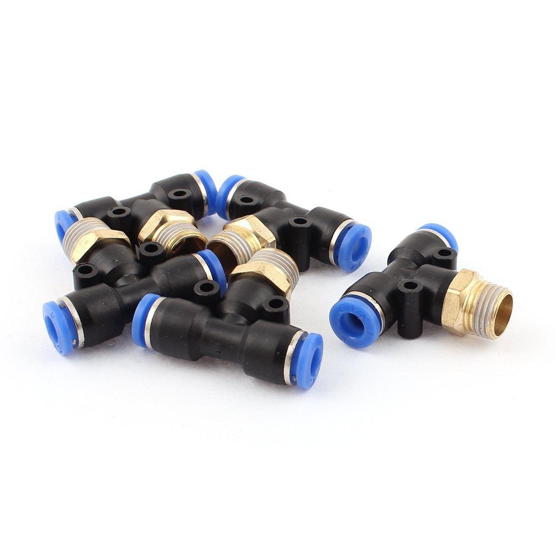 5 Đầu nối hơi khí nén nhanh chia 3 có ren PB4-M5, PB4-01, PB4-02-Dây hơi 4mm, chân gen 5mm, 10mm, 13mm (5 sản phẩm)