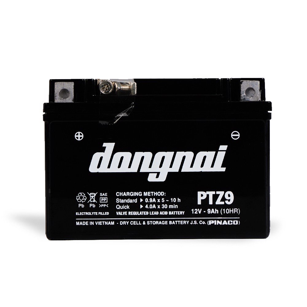 Ắc quy khô Đồng Nai PTZ9 - 12V - 9Ah