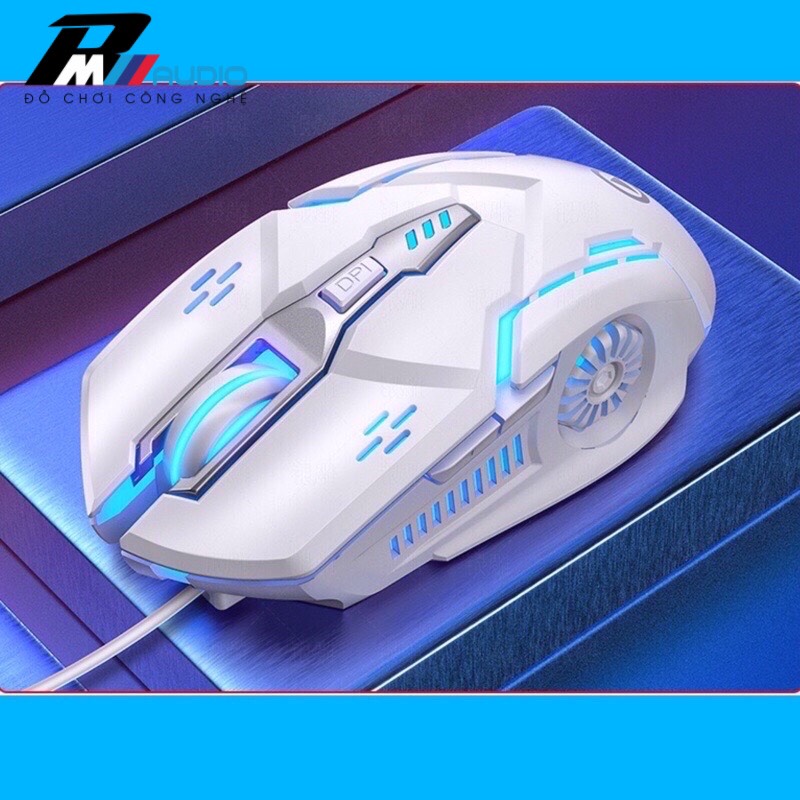 Chuột Máy Tính Để Bàn,Laptop G15 LED 7 Màu Cực Đẹp, DPI 3200, Chuyên Game Làm Việc Văn PhòngTiện Dụng -BMVAUDIO