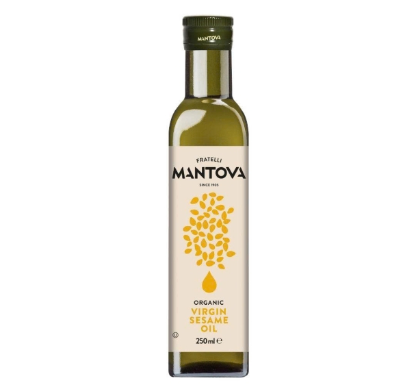 Date 12/28 Dầu mè nguyên chất hữu cơ Mantova 250ml  - Organic Sesame Oil