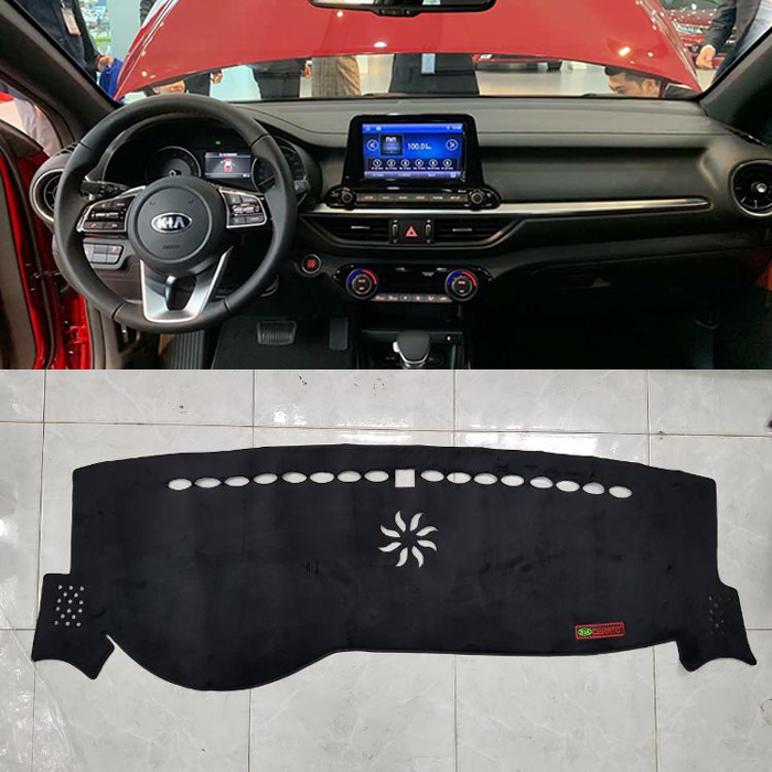 Thảm Taplo Cerato 3 Lớp Loại 1 Chống Nóng SX Việt Nam 2016-2018, 2019- 2020 Chất Liệu Nhung Mịn Chống Trượt