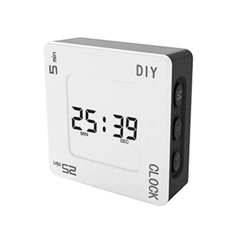 【CW】 Time Management Pomodoro Timer Square Alarm Flashing Backlight Reminder for Students
