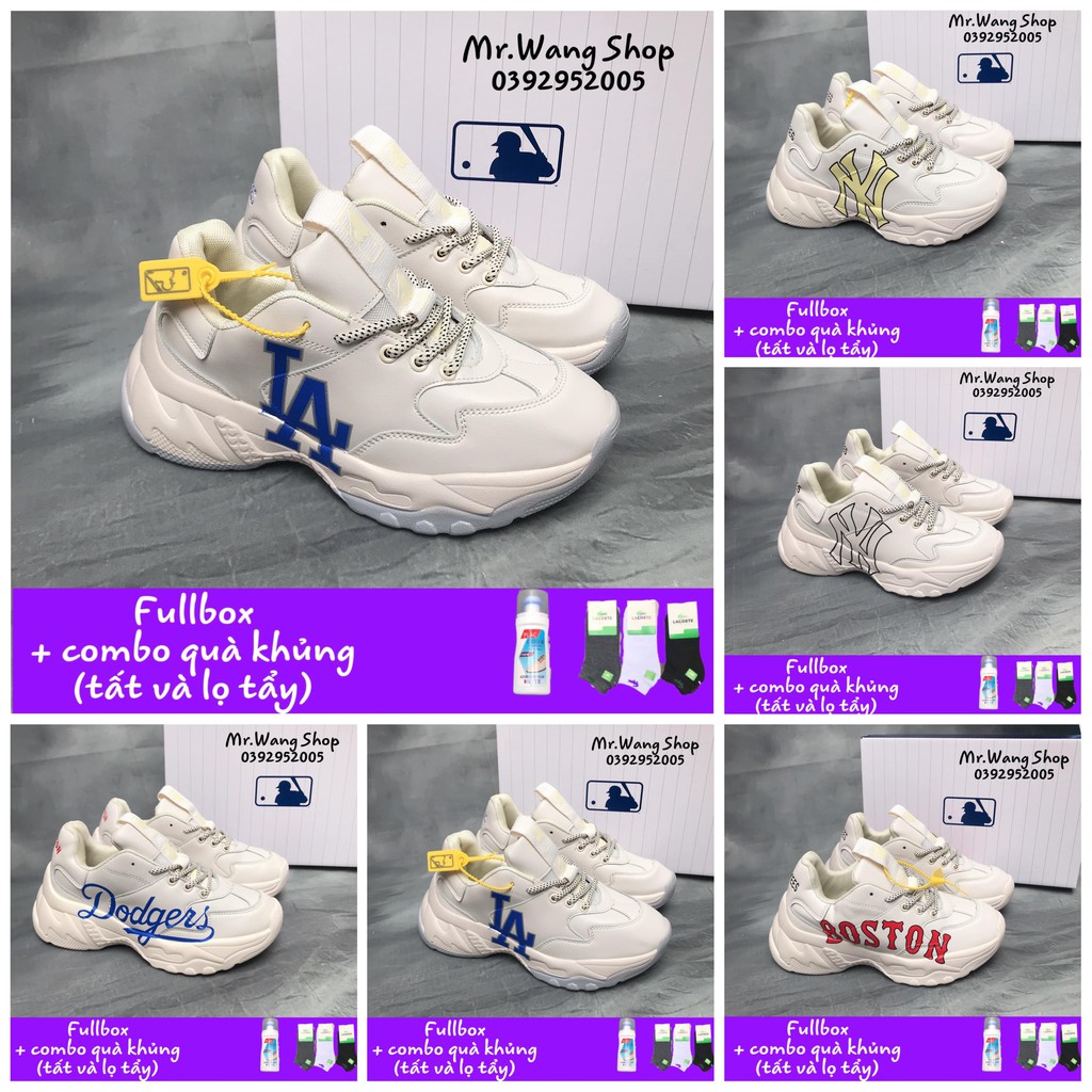 Giày thể thao mlb chunky 2022 đủ mẫu. fullbox + tất + lọ đánh trắng