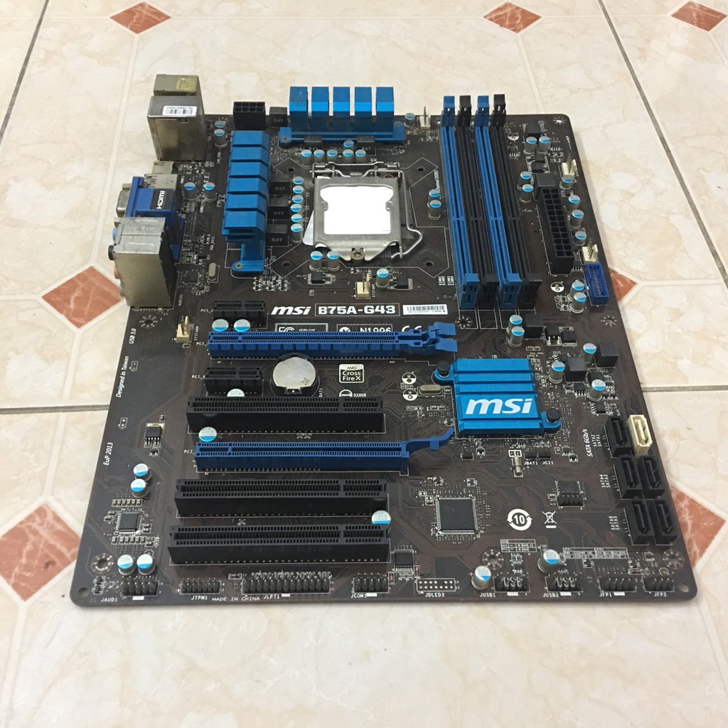 Main Msi B75A G43 Full Size Màu Xanh Socket 1155