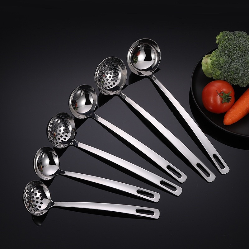 Môi múc canh inox 304 Hàn Quốc đúc lỗ vuông