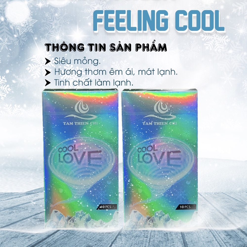 [HCM]Bộ 2 hộp Bao cao su Tâm Thiện Chí Cool Love 10 bao / hộp