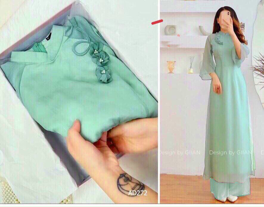 Sét áo dài lụa cao cấp