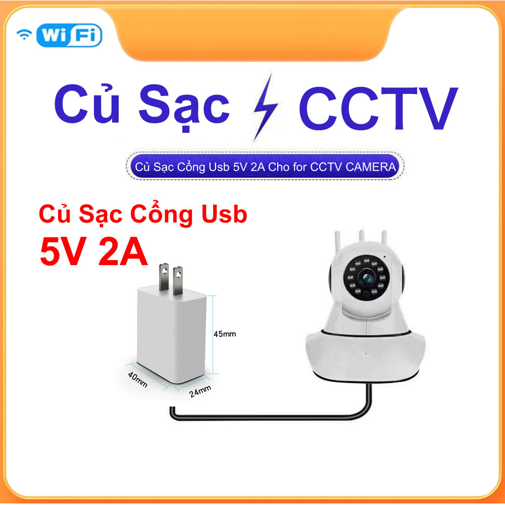 Củ sạc cổng usb 5v 1.5a cho for cctv camera củ sạc usb 5v 1a / 2a có thể sạc lại đa năng cho điện thoại di động