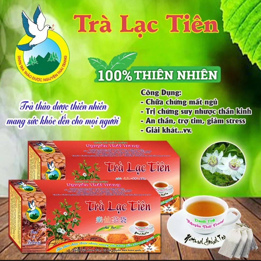 Trà lạc tiên hỗ trợ cải thiện chứng mất ngủ - thanh nhiệt cơ thể - nguyên thái trang – thảo dược thiên nhiên - tốt cho sức khỏe