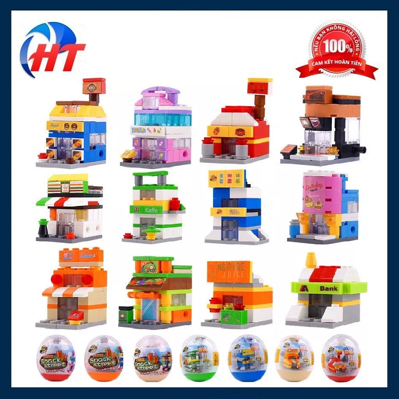 Bộ đồ chơi lắp ráp mô hình nhà cửa mini thú vị dành cho các bé