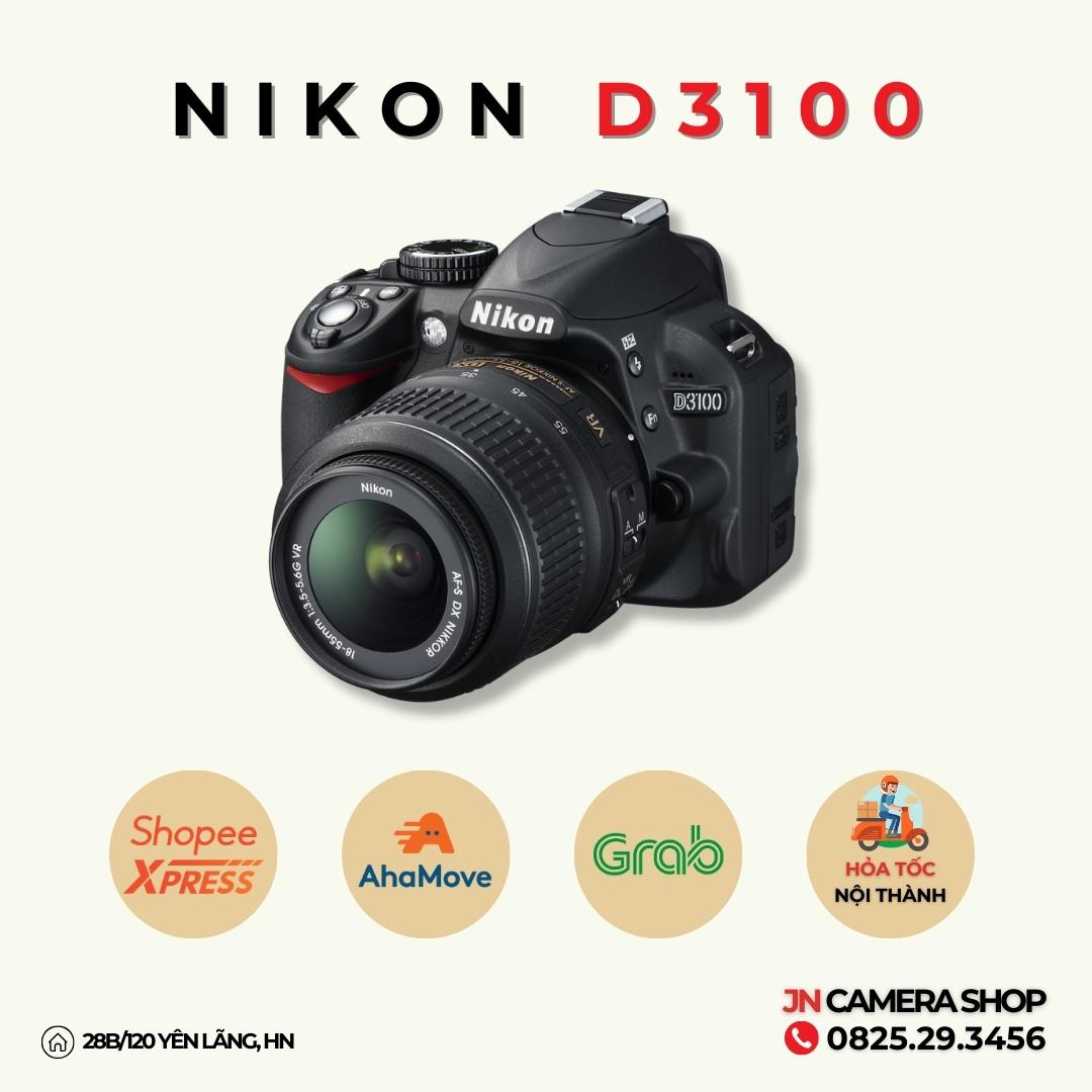 Nikon d3100 kèm lens nikon 18-55mm f/3.5-3.6 vr 95%