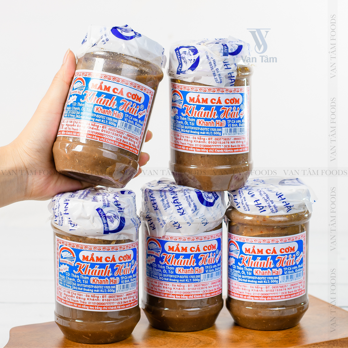 |combo 5 hủ| mắm nêm cá cơm nguyên con khánh hải đặc sản đà nẵng loại 500gr
