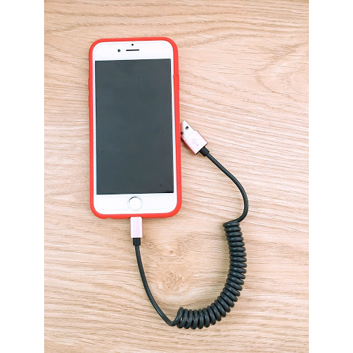 Dây cáp sạc lò xo Lightning cho iPhone iPad