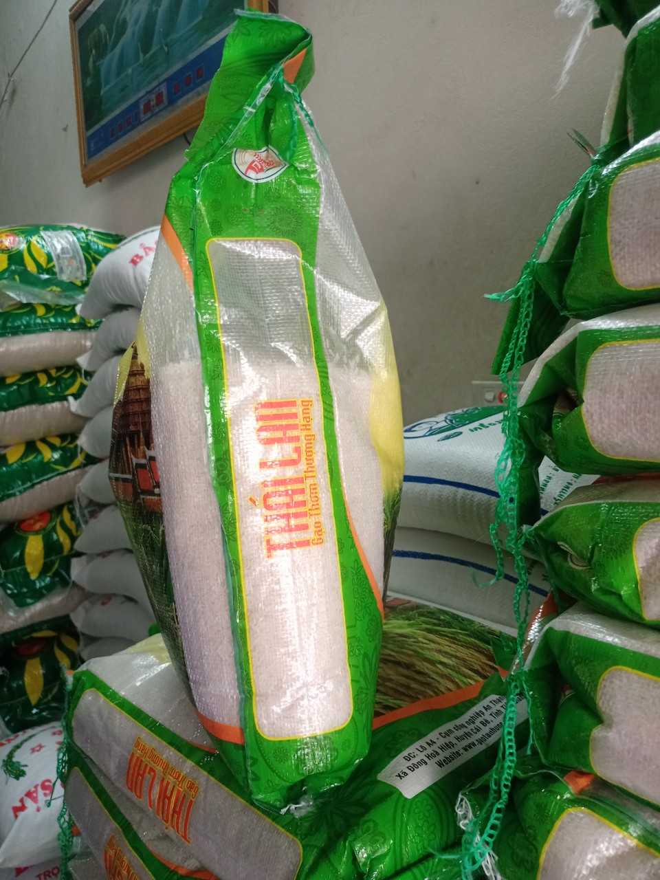 Gạo Thơm Thái 10kg DNTN Tân Hưng hàng bao ăn, bao thơm, cơm dẻo, trắng cơm