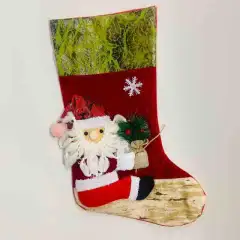 Túi đựng kẹo hình chiếc vớ xinh xắn cho trang trí cây thông Noel