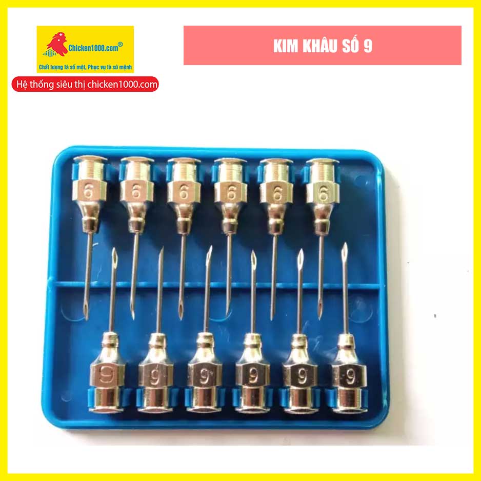 Bộ Kim Khâu Thú Y Dùng Một Lần Và Kim Số 7, 9, 12, 16 Ngắn Và Dài