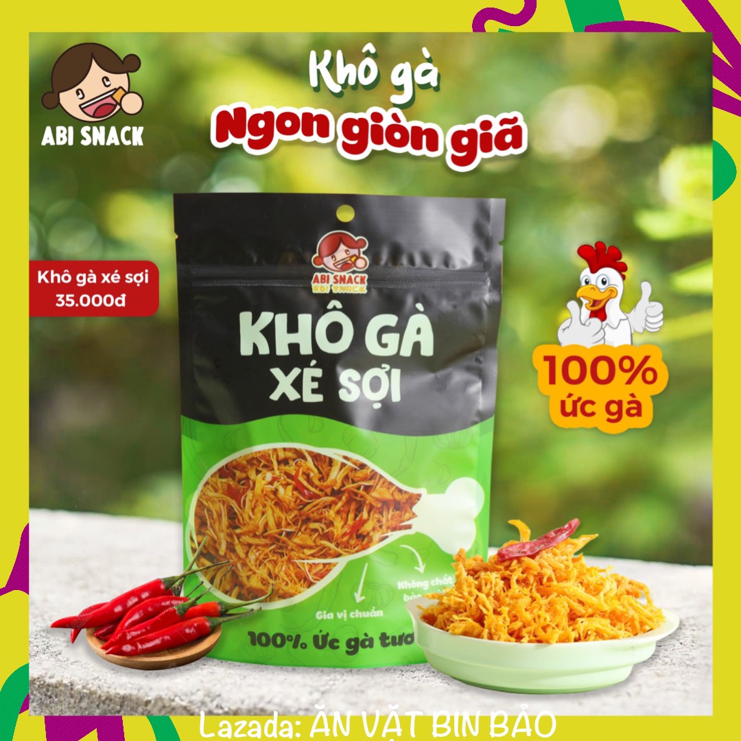 Khô gà abi vị cay bơ tỏi abisnack