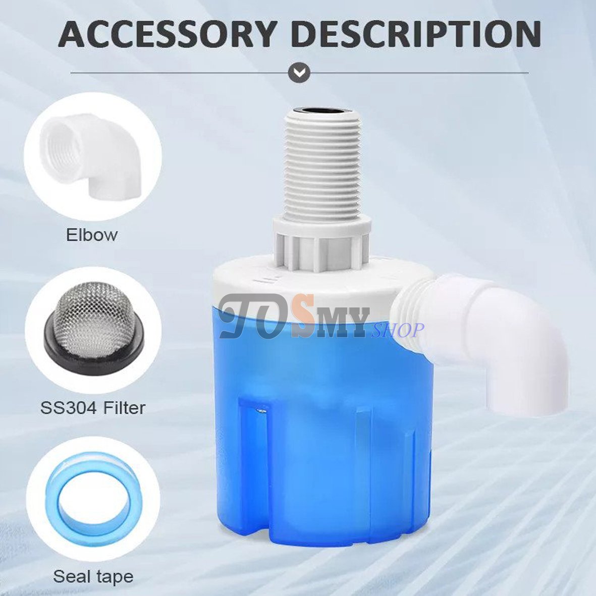 Phi 27 - van phao cơ tự ngắt nước – phao cơ thông minh thế hệ mới – phao cơ đứng ren 3/4’’