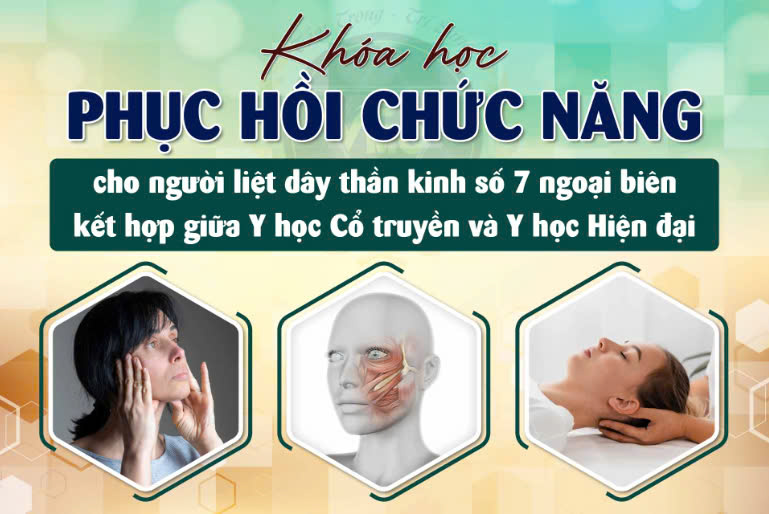 Khóa học phục hồi chức năng cho người liệt dây thần kinh số 7 ngoại biên kết hợp giữa Y học Cổ truyền và Y học Hiện đại Giá 600,000 Đồng*Miễn phí vận chuyển