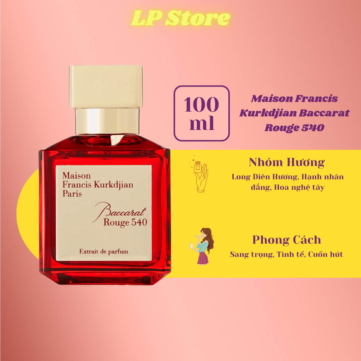 Nước hoa nữ Maison Francis Kurkdjian Baccarat Rouge 540 Extrait de Parfum 70ml