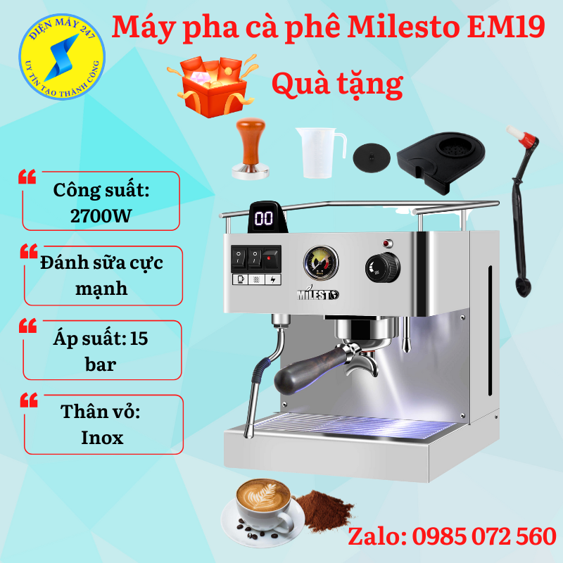 Máy pha cà phê espresso milesto em19