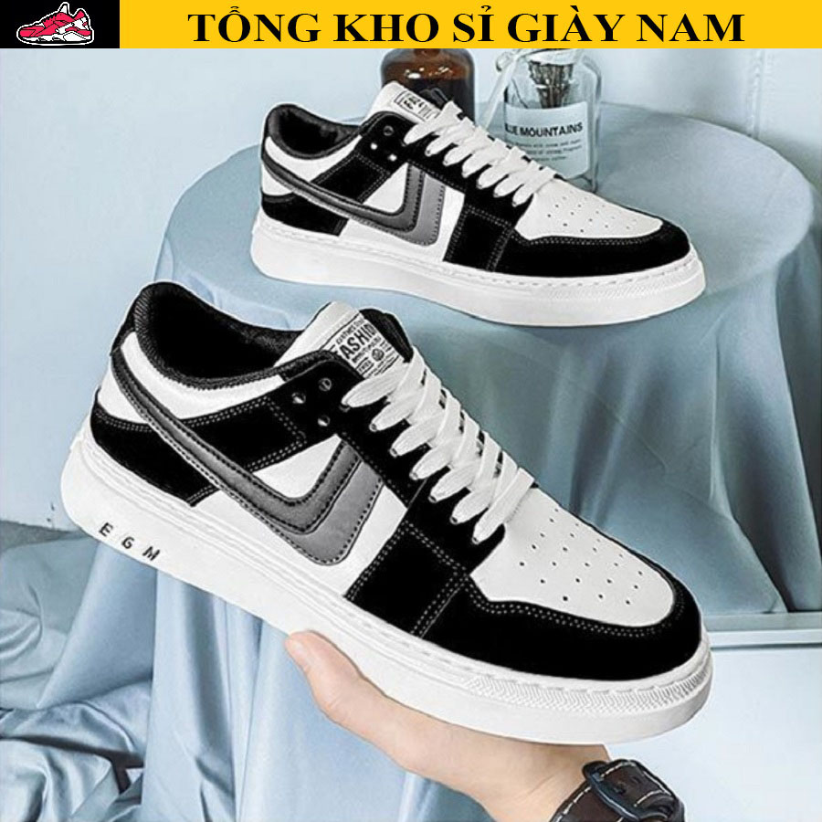 Giày nam cao cấp hiệu EGM đế khâu mẫu mới kiểu dáng trẻ tung, phong cách cá tính phù hợp đi chơi, đi dạo đi học...