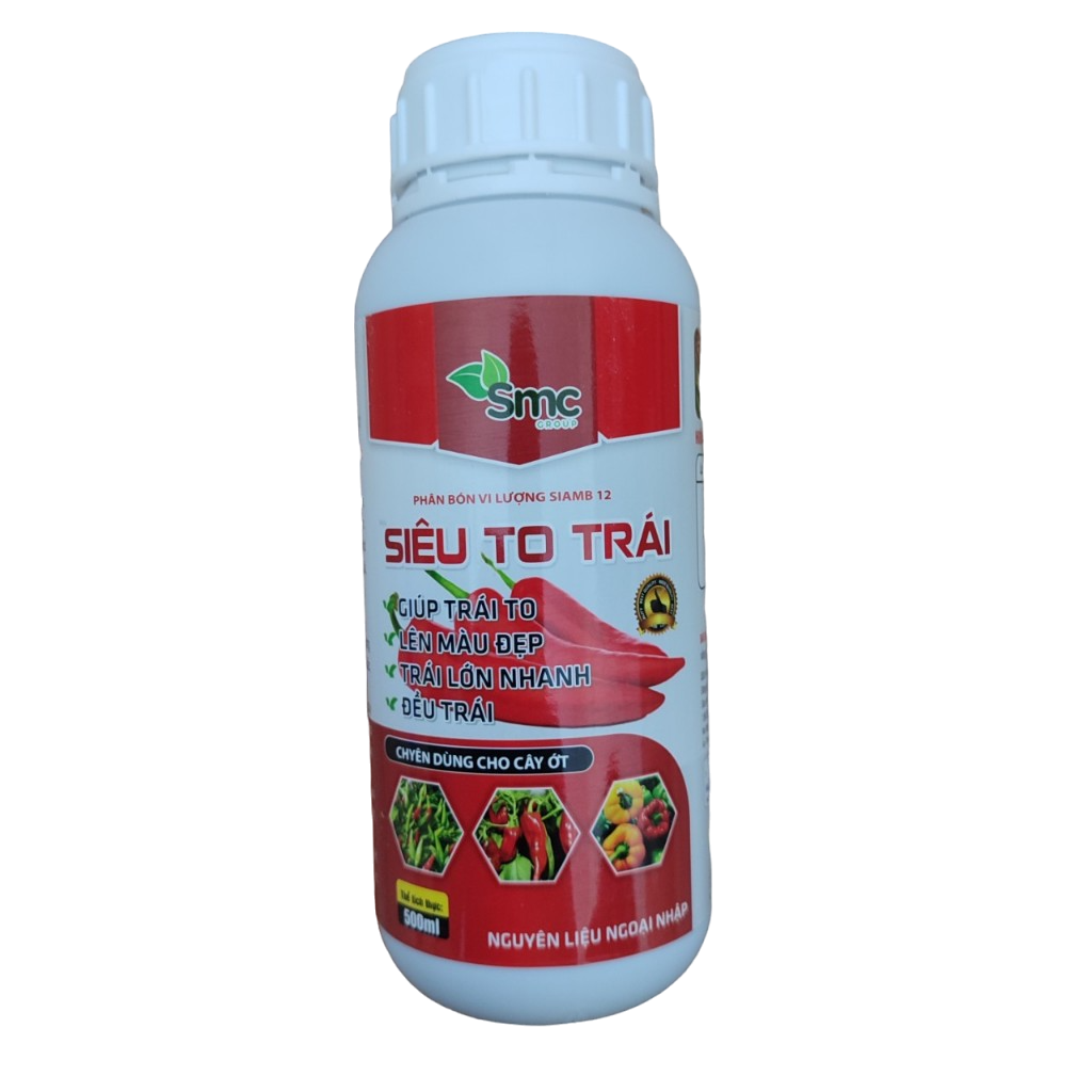 Phân bón chuyên ớt - phân bón siêu to trái 500ml chuyên cho cây ớt, phân bón chuyên ớt giúp to trái, lên màu đẹp, trái lớn nhanh, đều trái