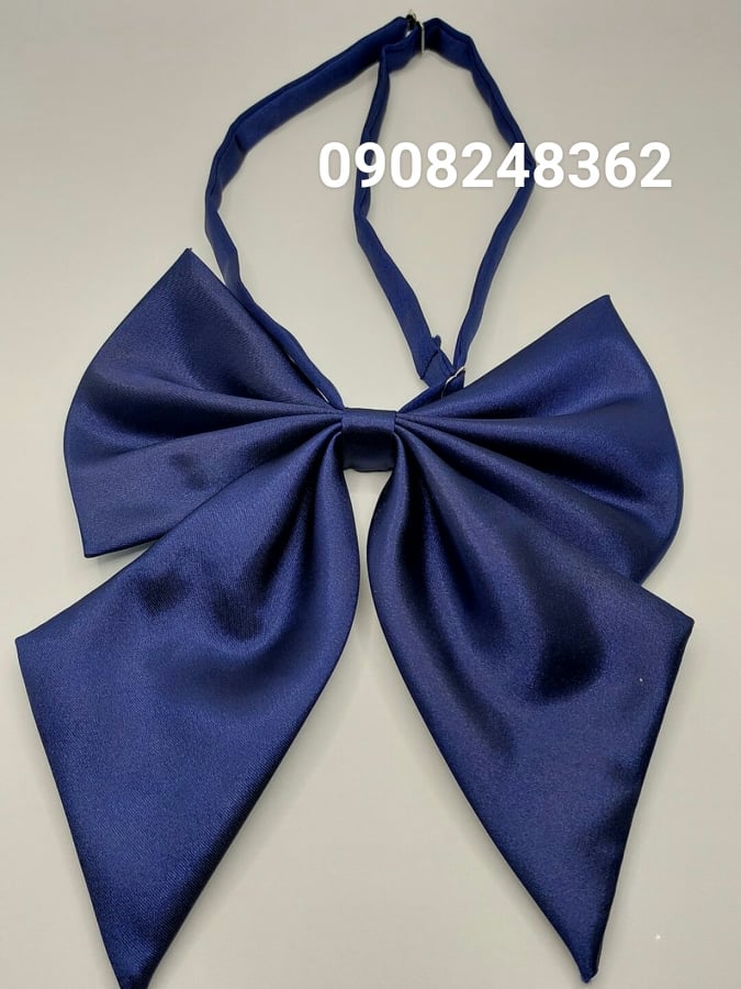 Nơ nữ đeo cổ đồng phục học sinh công sở vải phi bóng đẹp TPHCM