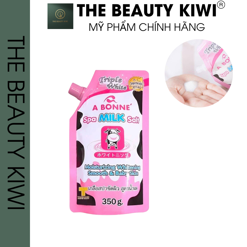 Muối tắm tẩy tế bào chết cơ thể, làm sáng da, dưỡng da mịn màng a bonne spa salt thái lan 350g