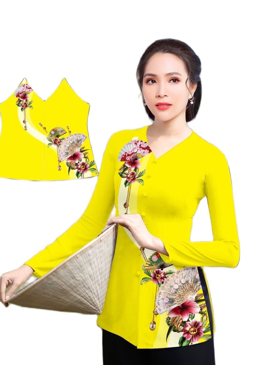 Áo bà ba nữ may sẵn in 4D áo lẻ không kèm quần