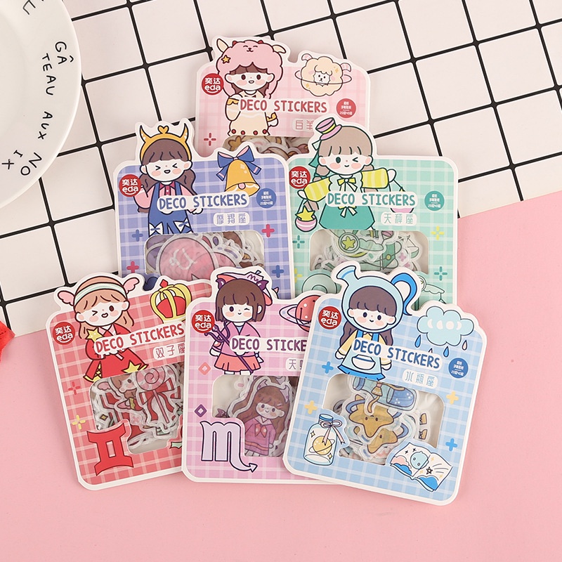 Sticker cung hoàng đạo/ 1 túi 40 hình