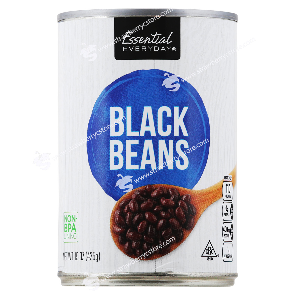 Đậu Đen Đóng Hộp Essential Everyday Black Beans, Seasoned, Hộp 425g