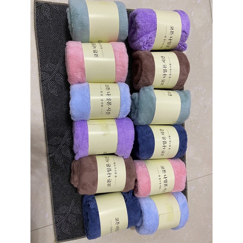 Khăn tắm lông cừu hàn quốc 35x75