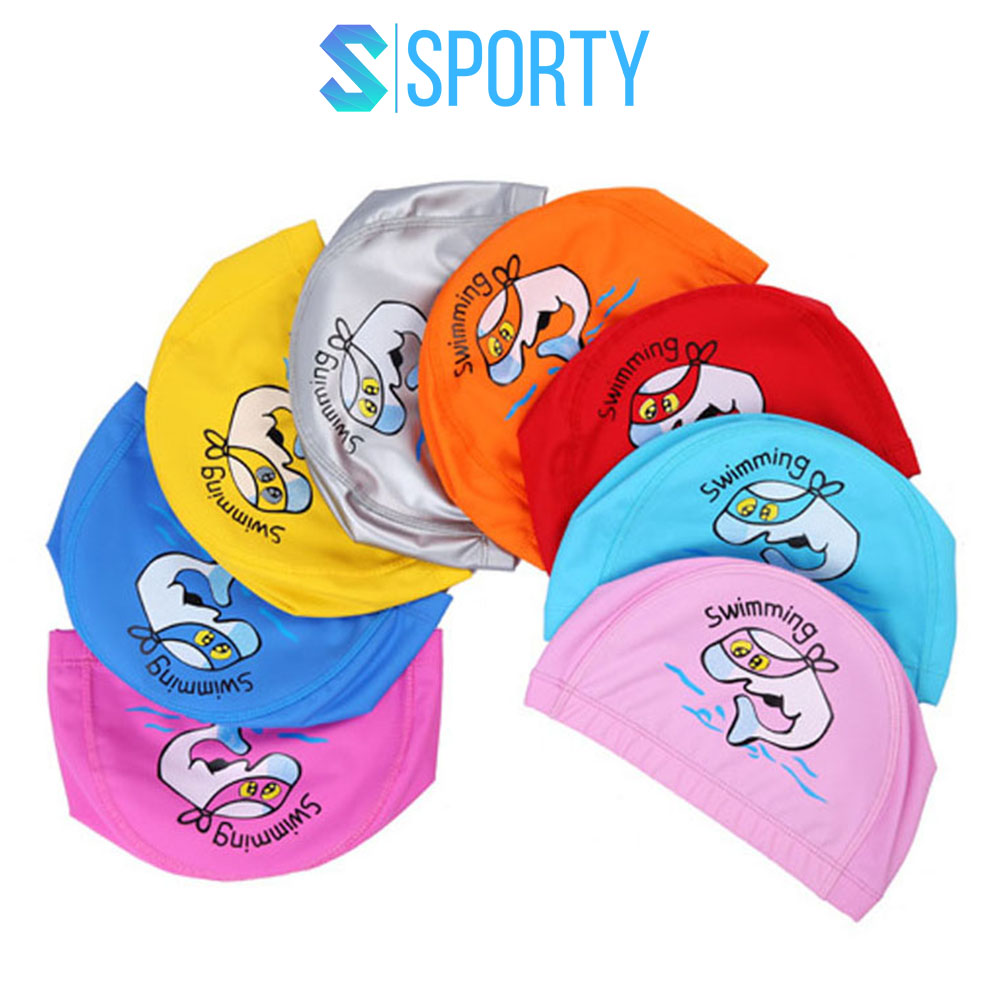 Mũ bơi trẻ em, nón bơi cho bé SPORTY 1179 chống nắng, bảo vệ tóc an toàn cho bé