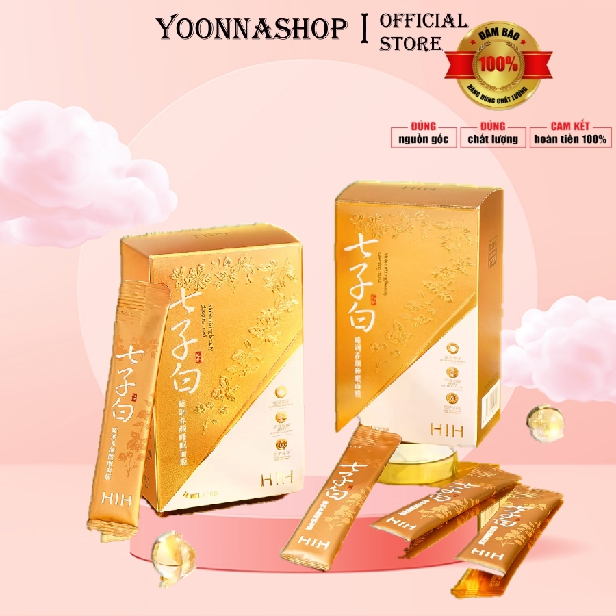 COMBO 20 Gói Mặt Nạ Ngủ Thảo Dược HIH - Dưỡng ẩm Cấp ẩm Trắng sáng và Căng Mịn 84162