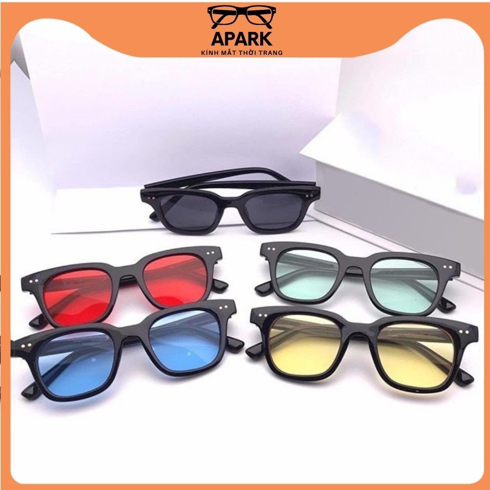 kính mát gọng nhựa vuông thời trang nam nữ , Kính mắt GM South side dáng vuông siêu rẻ hot trend 2021 - apark AP10