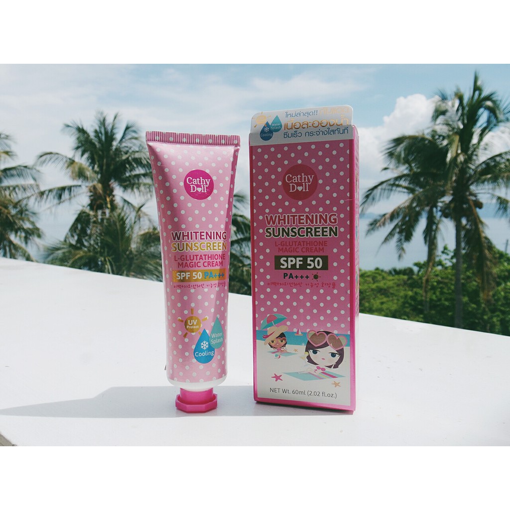 KEM CHỐNG NẮNG CATHY DOLL L-GLUTATHIONE MAGIC CREAM 60ML