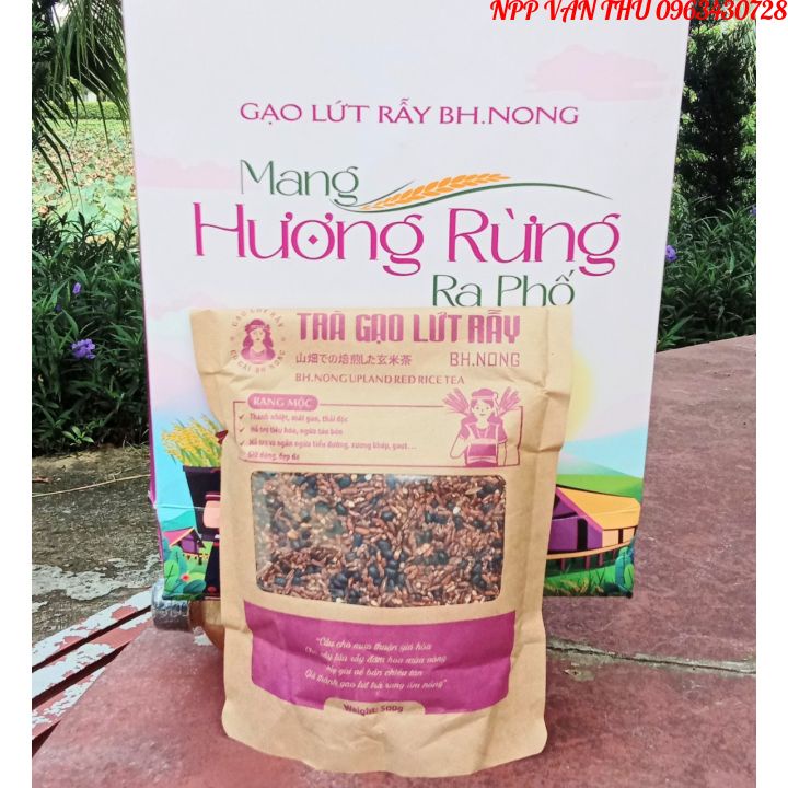 Trà gạo lứt rẫy Bhnong Rang mộc túi 500gr