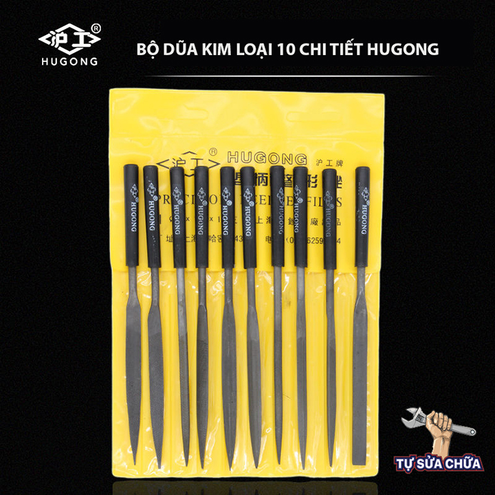 Bộ dũa mài kim loại hợp kim đa năng hành cao cấp 10 chi tiết 5x180mm, gia công, chế tạo, sửa chữa, làm mới những thiết bị, vật dụng trong gia đình, nơi làm việc