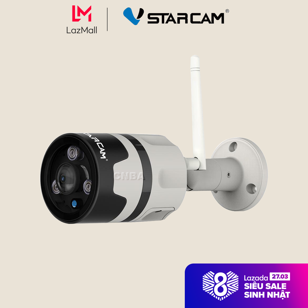 Camera ngoài trời wifi ip vstarcam c63s 1080p 2mb , góc siêu rộng 180 độ