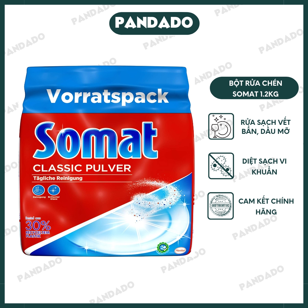 Bột rửa chén Somat Classic Pulver 1.2kg của Đức - PANDADO