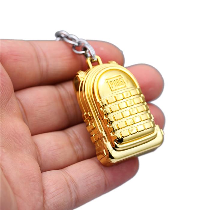 Móc Khóa Balo 3 PUBG Mầu Vàng Gold - Mô Hình Balo PUBG Thép