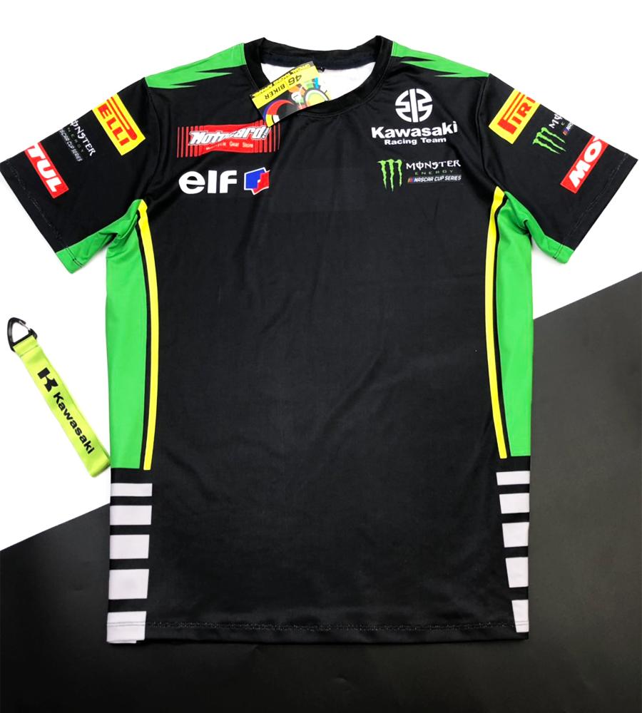 Áo thun in tem xe Kawasaki